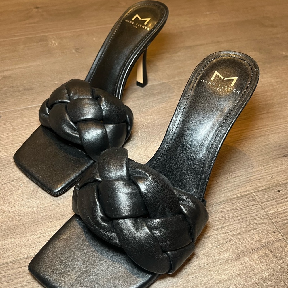 Marc Fisher Digana Braided Slide Mule Pump Size 8